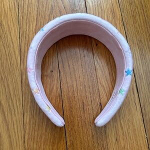 Stoney Clover Lane x Park & Beach Pink Headband with Star Embroidery
